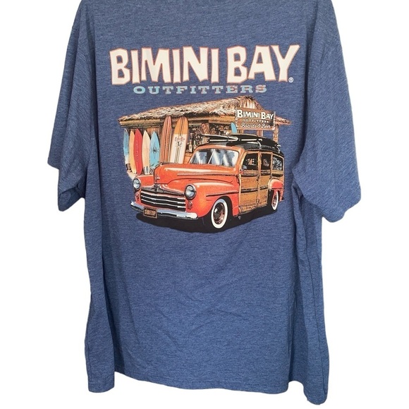 Bimini Bay Outfitters Other - Bimini Bay Outfitters T-shirt crewneck short sleeves Woody truck on back Sz XXL